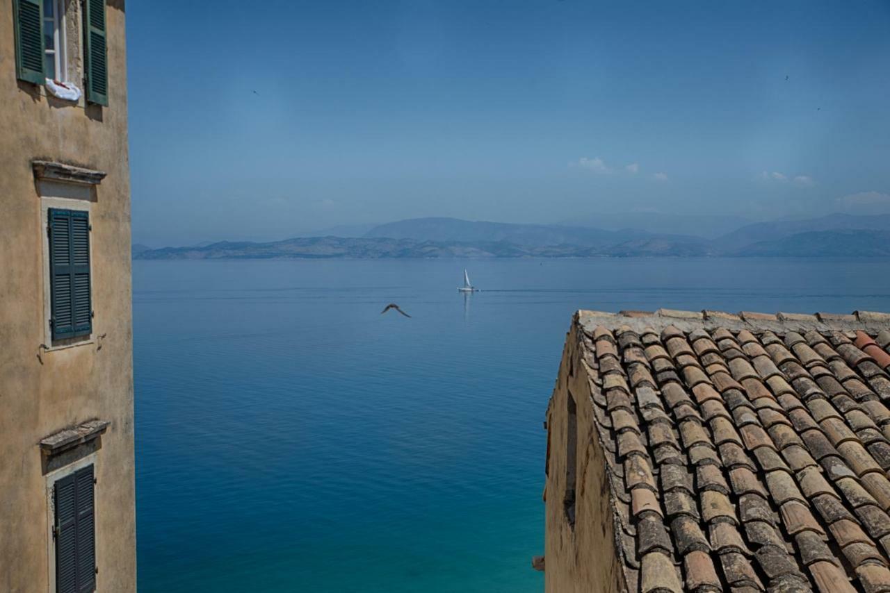 Serene Sea View Apartment In Corfu Old Town Extérieur photo